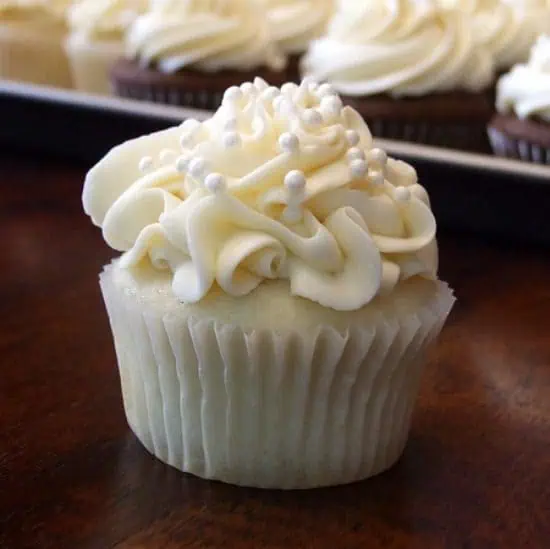 White Wedding Cupcake