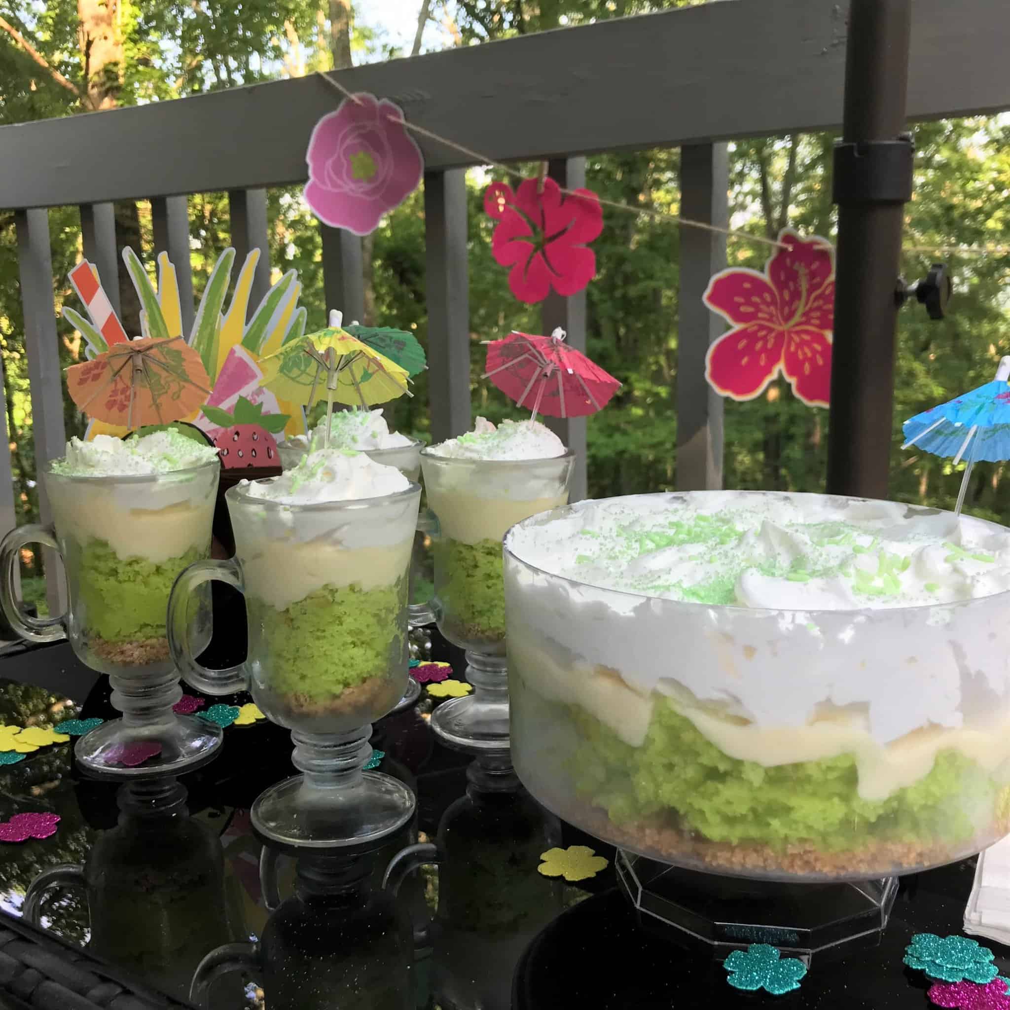 angle key lime coconut trifle parfait