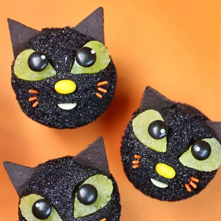 black cat cupcakes