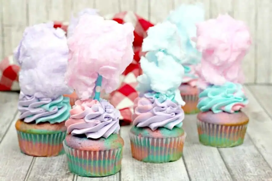 cotten candy cupcakes 1