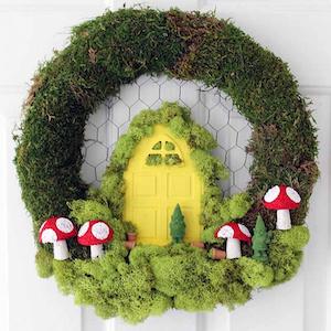 diy fairy garden wreath 00833