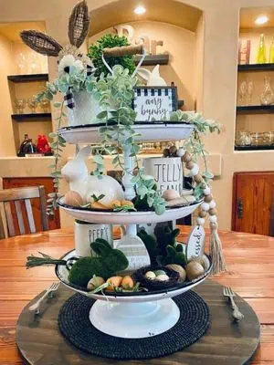 easter tiered tray decor 1