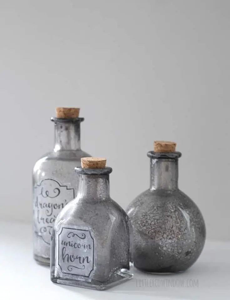halloween potion bottles