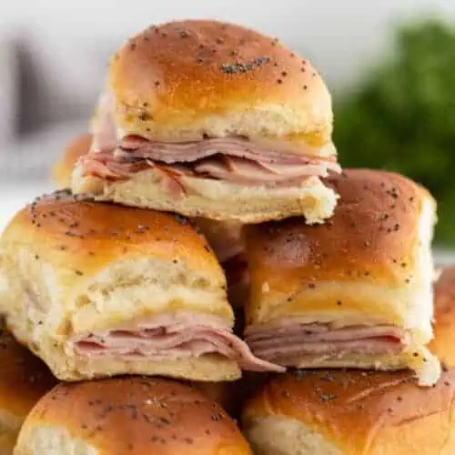 ham and cheese sliders 8 square