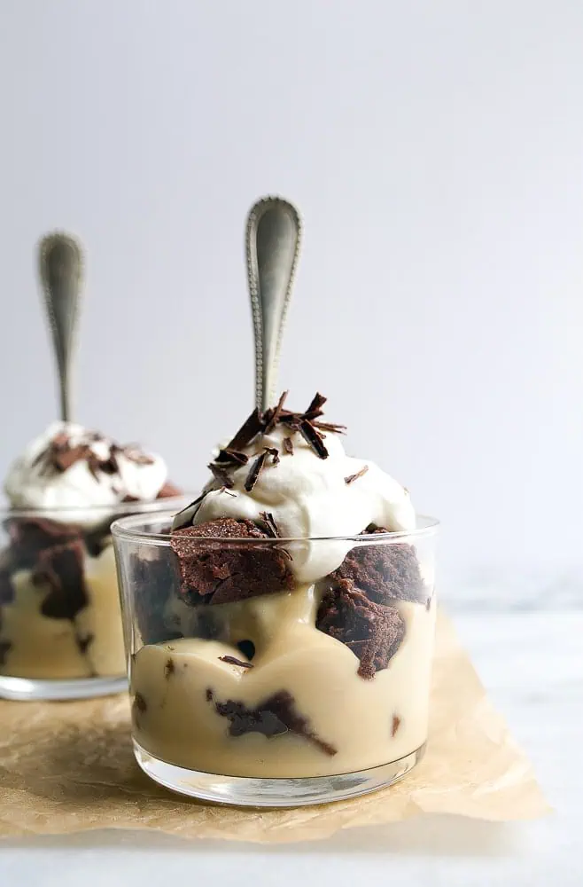irish cream brownie trifles 6