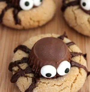 pb spider cookies