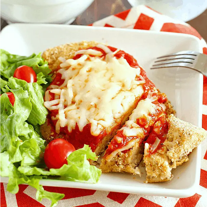 skinny chicken parmesan square