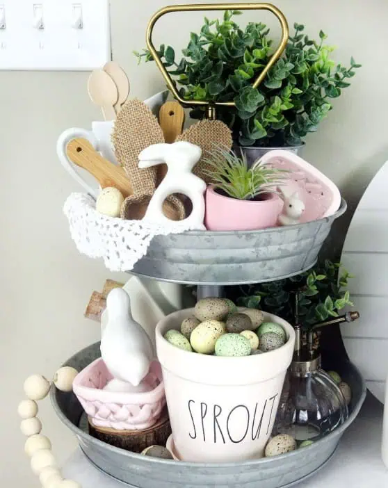 tiered spring tray