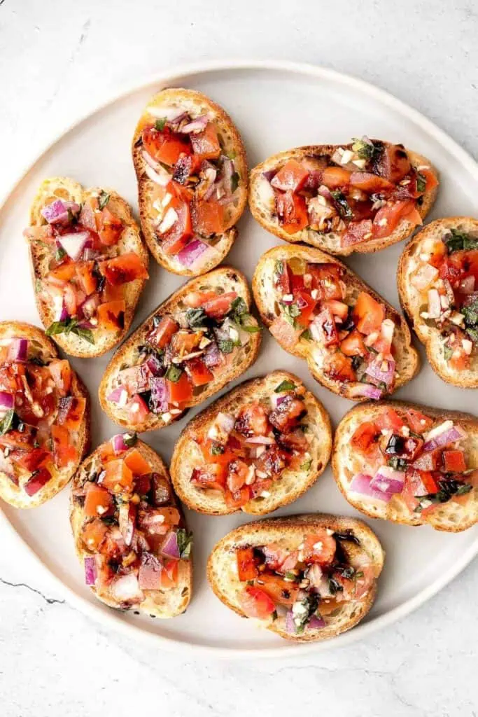 tomato bruschetta with balsamic glaze 5