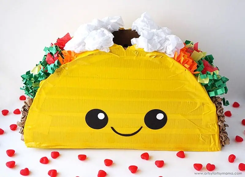 a valentine box TACO! Love this fun fiesta idea!