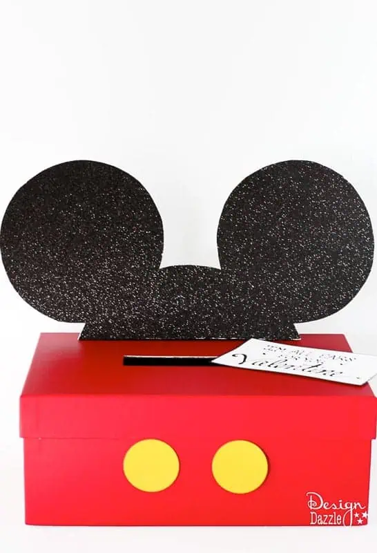 Mickey Mouse themed valentine box