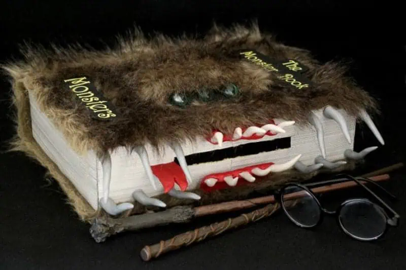 Harry Potter Book of Monsters textbook valentine box