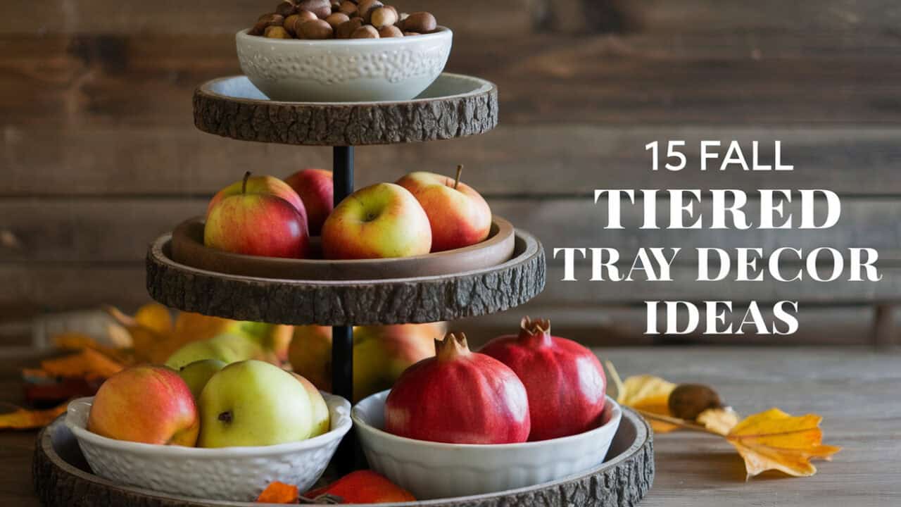 15 Charming Fall Tiered Tray Decor Ideas