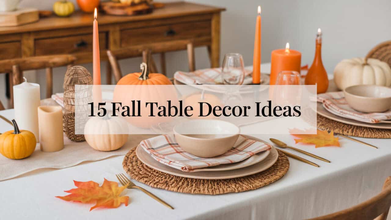 15 Stunning Fall Table Decor Ideas