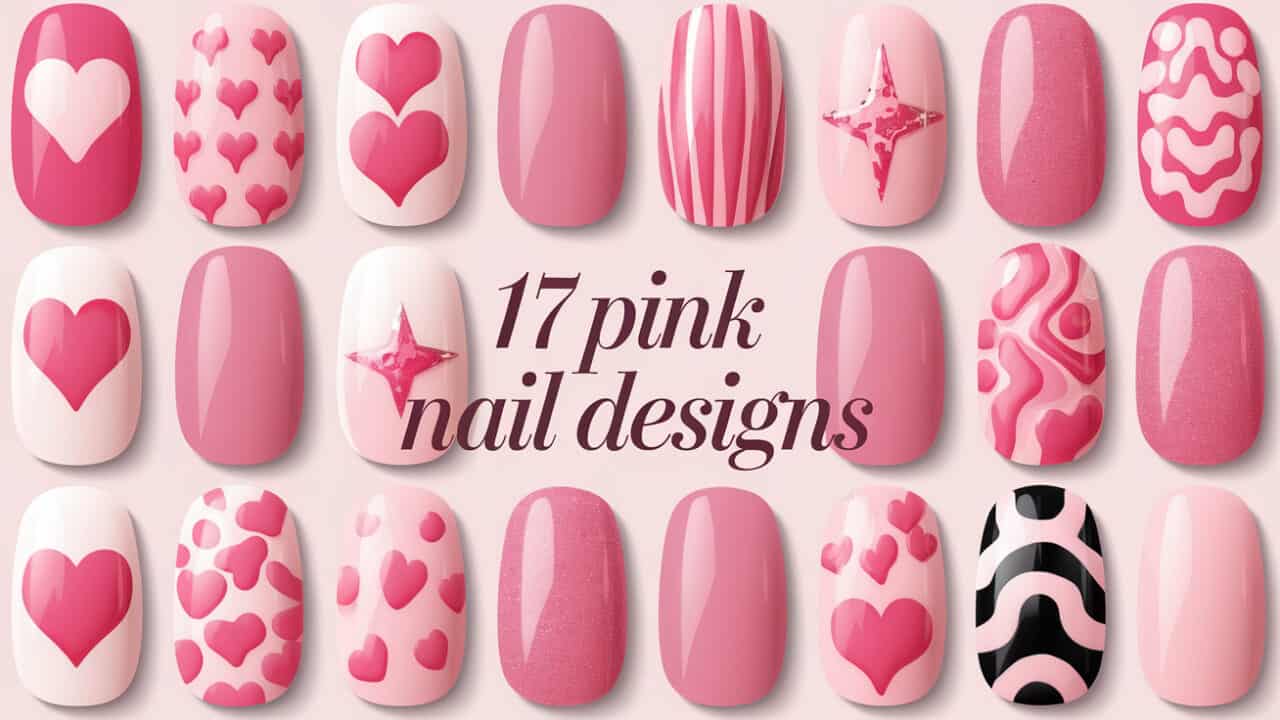 17 Astounding Pink Nail Designs