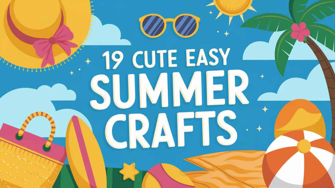 19 Cute Easy Summer Crafts