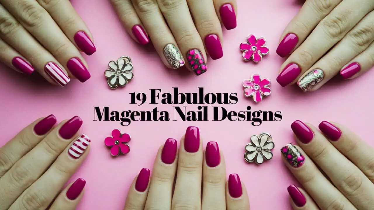 19 Fabulous Magenta Nail Designs