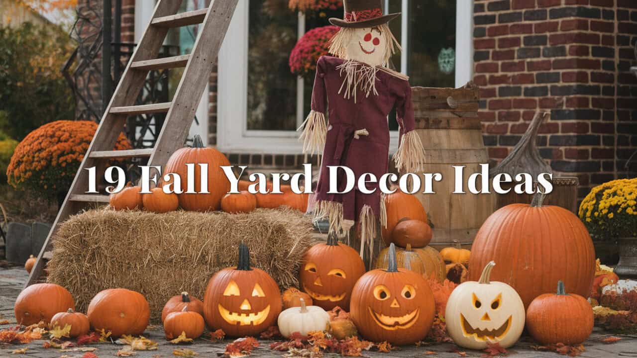 19 Stunning Fall Yard Decor Ideas