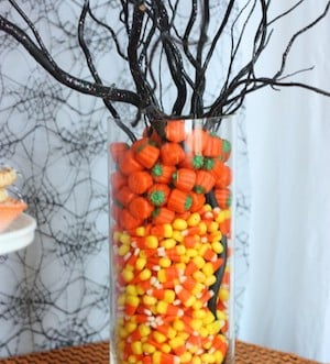 Candy Corn halloween Centerpiece for a party