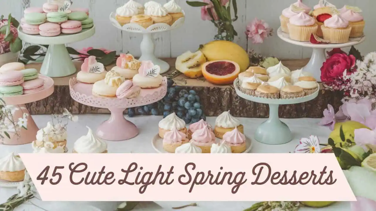 45 Cute Light Spring Desserts