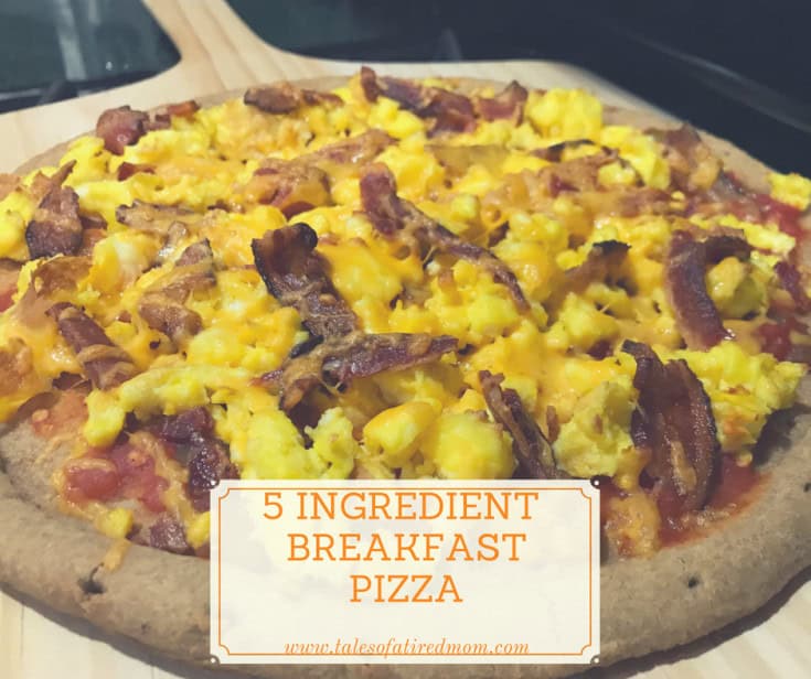 5 ingredient breakfast pizza