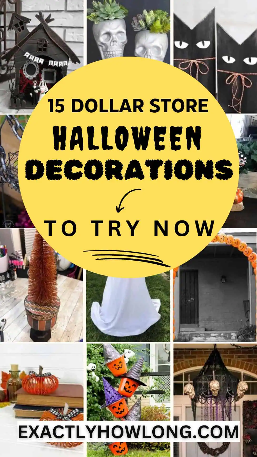 Halloween decorations from the dollar store: quick and budget-friendly DIY ideas.