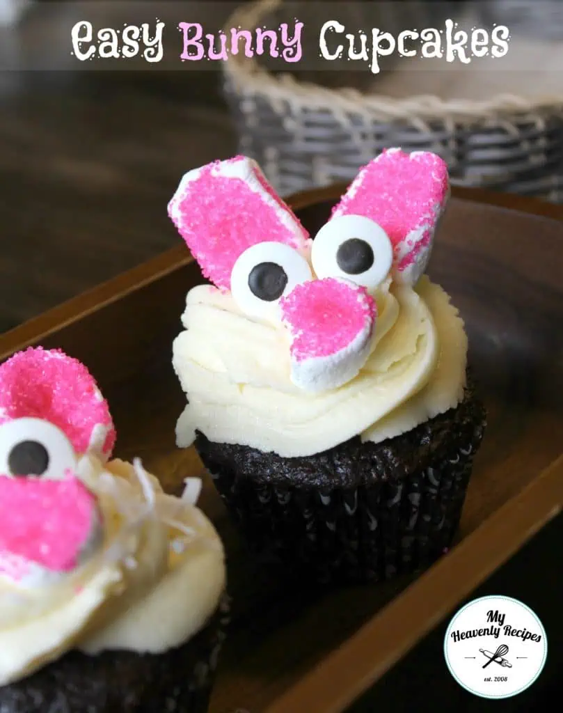 Easy Bunny Cupcakes Featured
