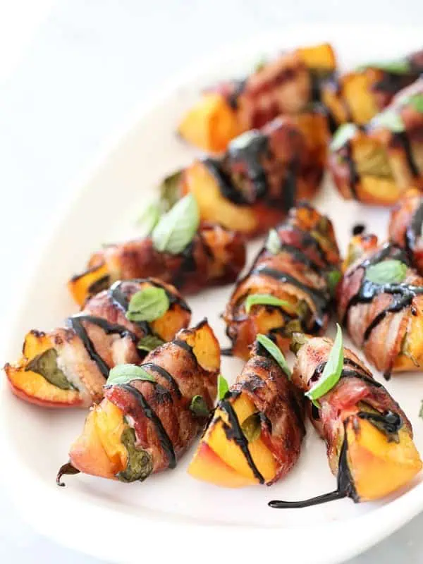 Grilled Peaches with Bacon foodiecrush.com 14