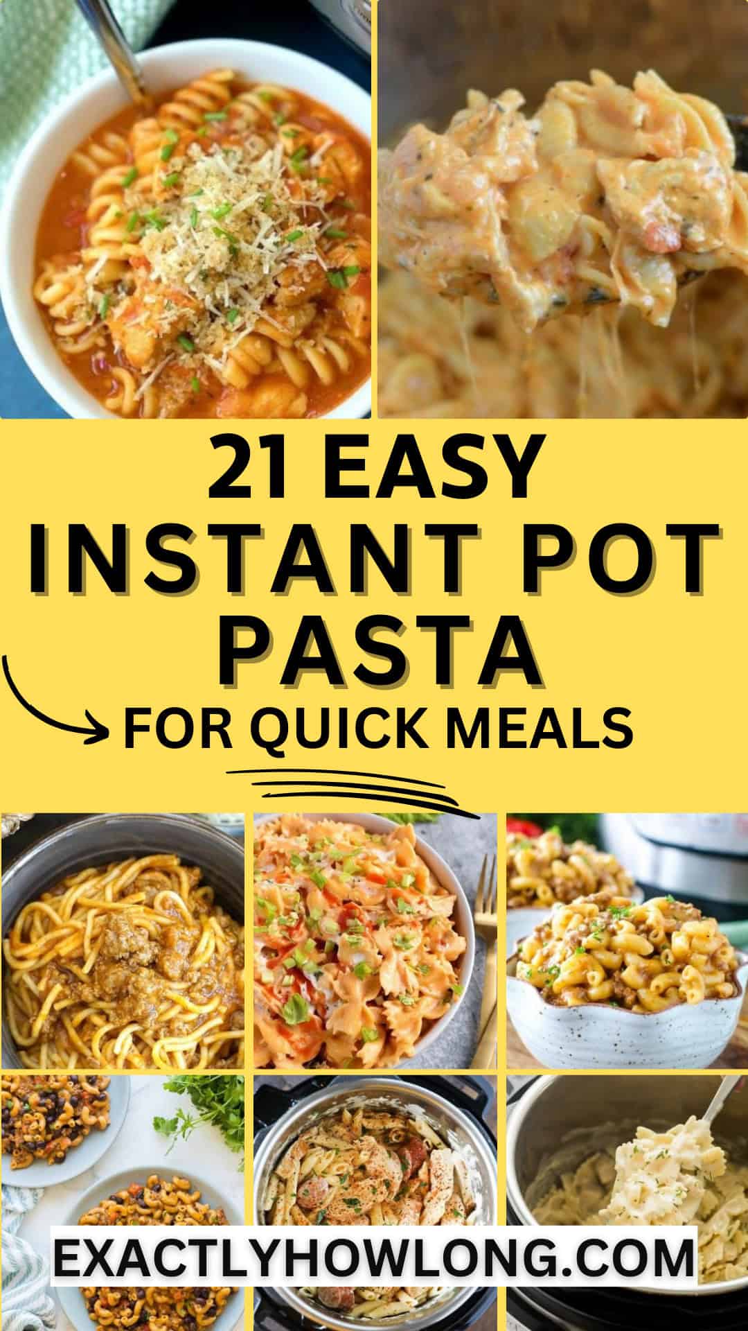 Simple instant pot pasta recipes in one pot
