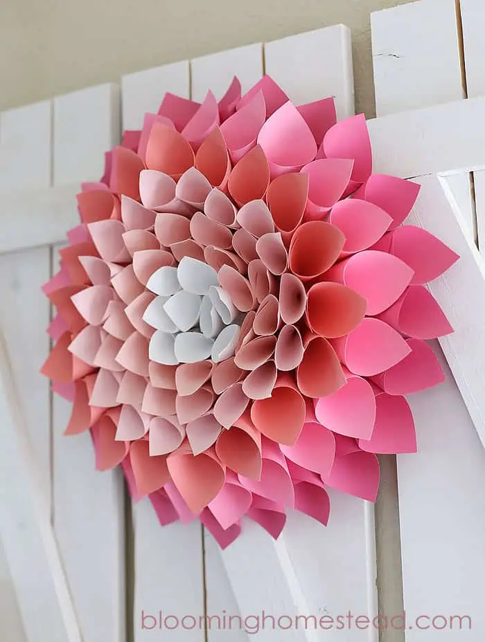 Paper Wreath By Blooming Homestead2