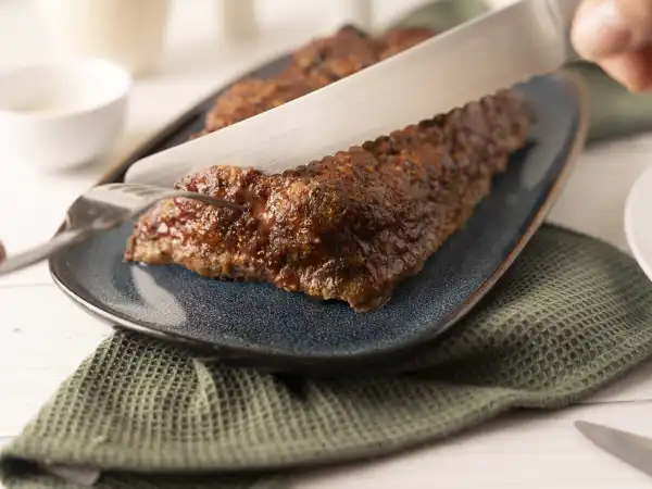 Soy Sauce Meatloaf 083 - Soy Sauce Meatloaf offers a delightful twist on a traditional American dish, infusing it with the rich, umami flavors of soy sauce and a unique blend of ingredients.