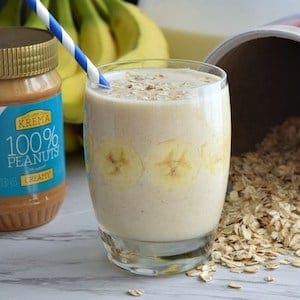 banana oatmeal breakfast smoothie 3