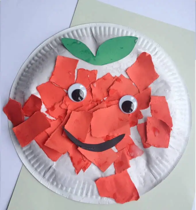 cute torn paper apple craft for kids 683x1024 1
