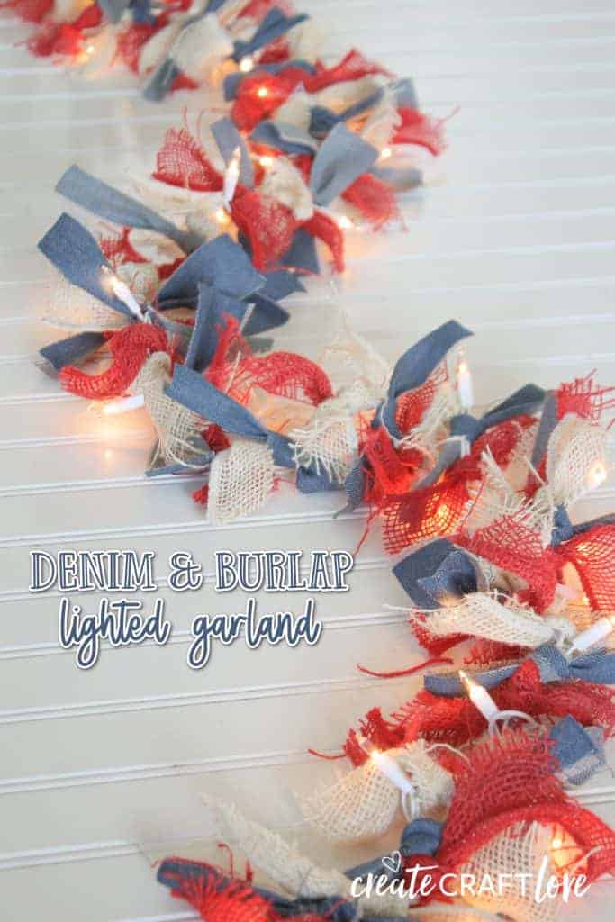 denim and burlap lighted garland lead 1