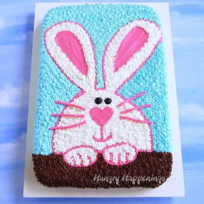 easter cake cute bunny sheet cake recipe