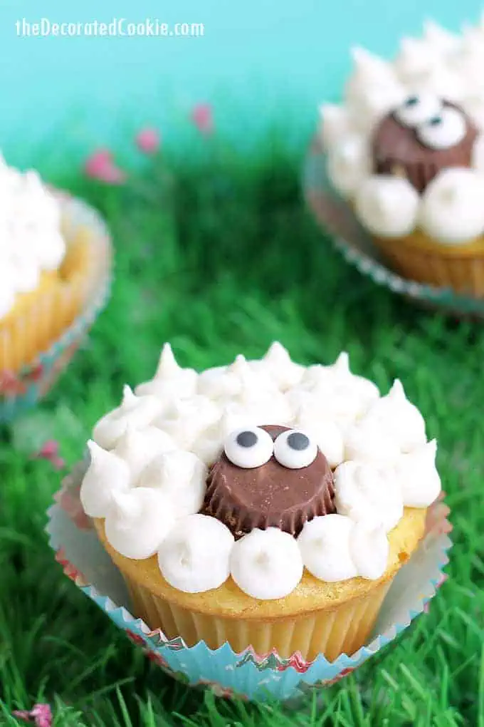 easy lamb cupcakes for easter