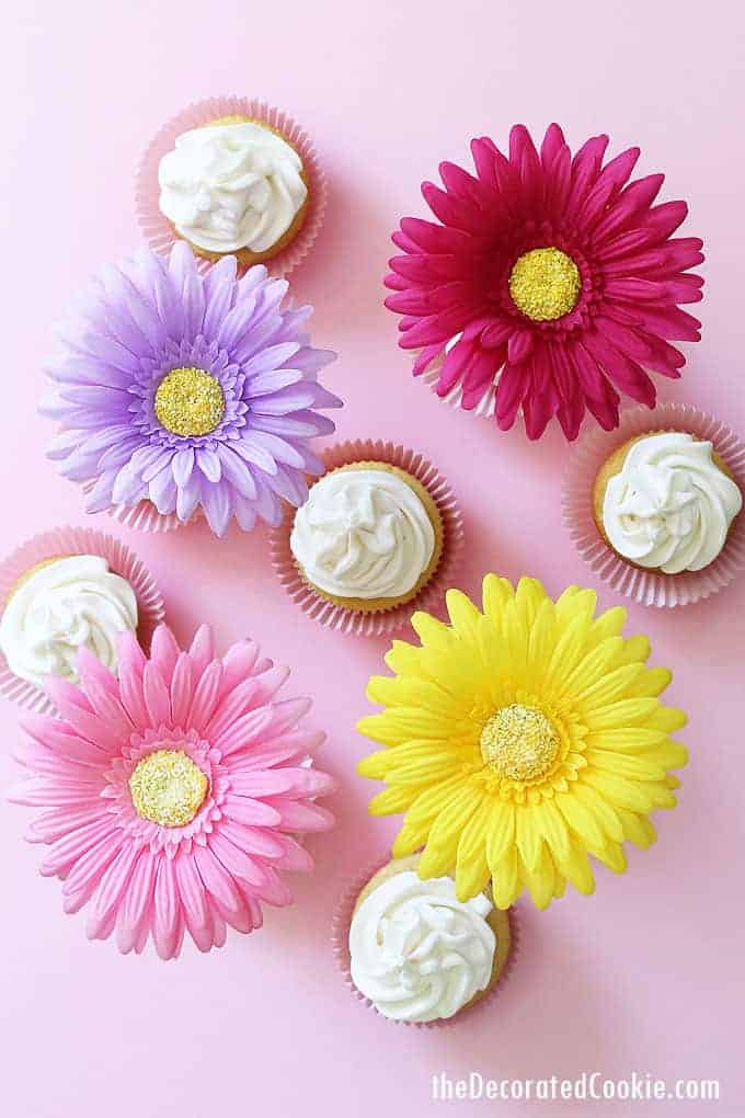 flower cupcake toppers image