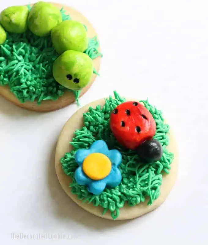 frosting clay cookies with bugs image 4