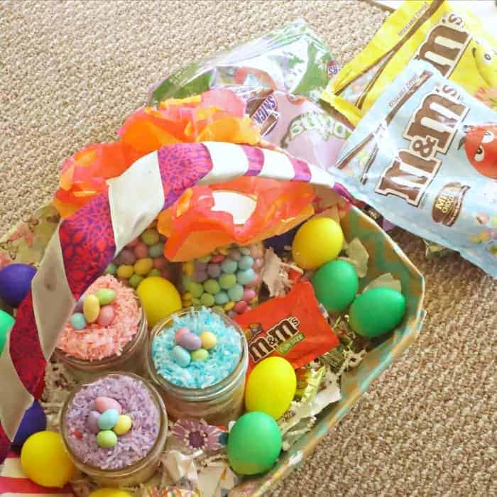 how to make an easter basket from a diaper box sq