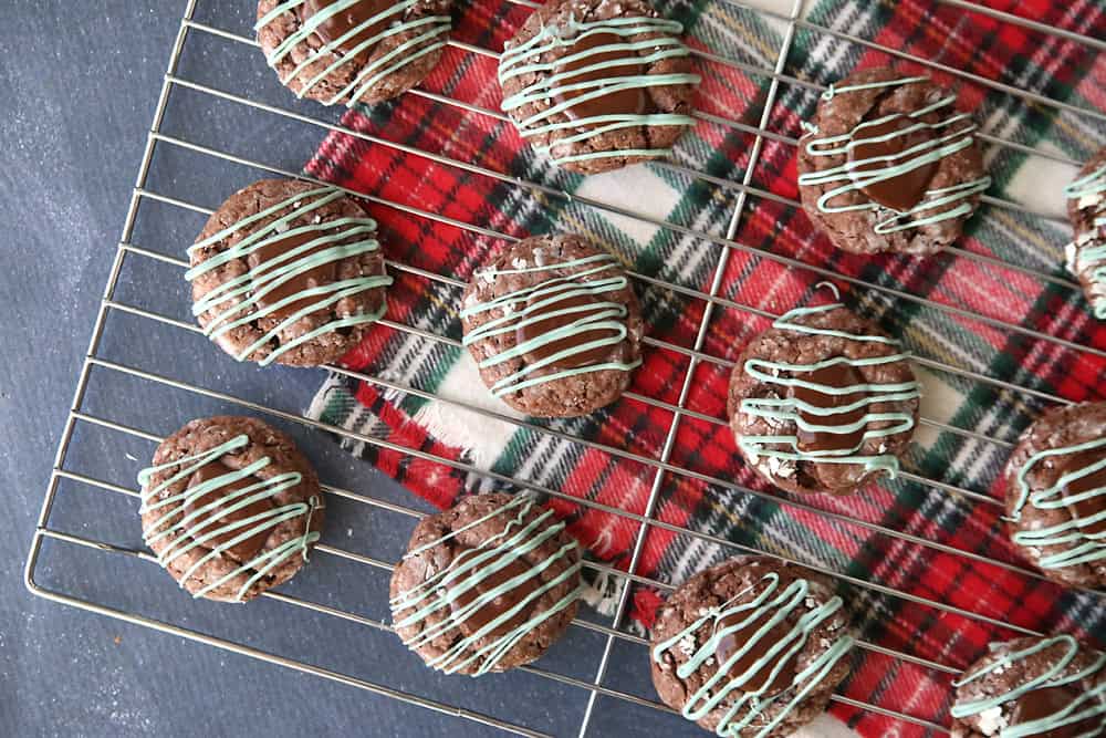mint truffle gooey cookies recipe easy christmas cookie 6