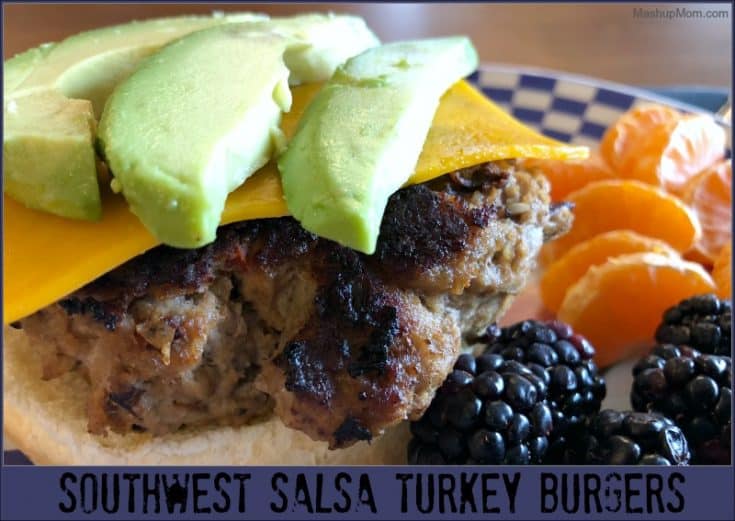 southwest salsa turkey burgers