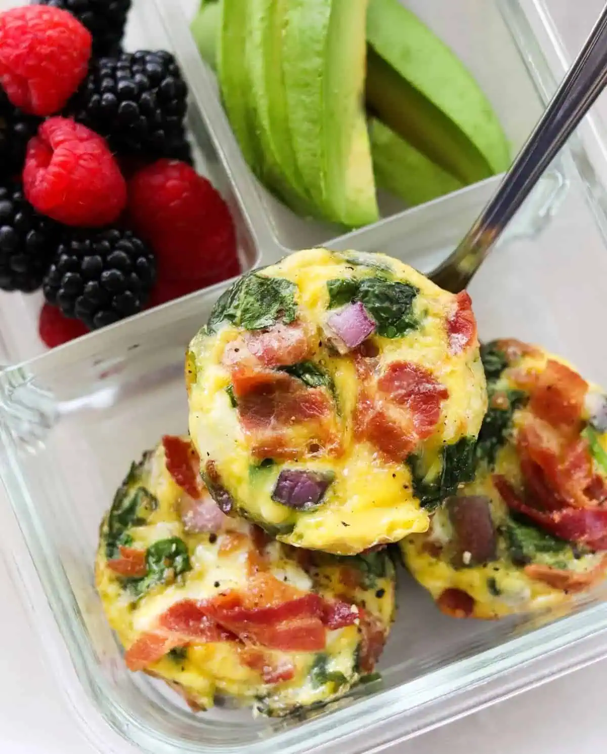 Bacon Spinach Muffin Cups Meal Prep
