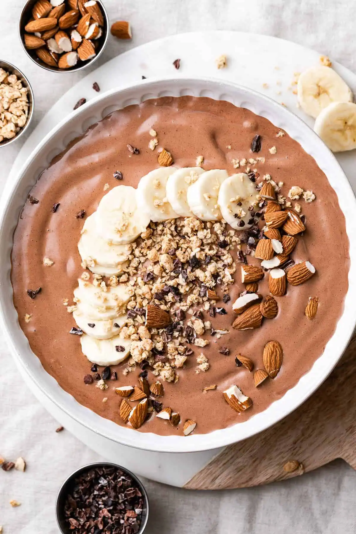 Chocolate Almond Butter Smoothie Bowl 3 1