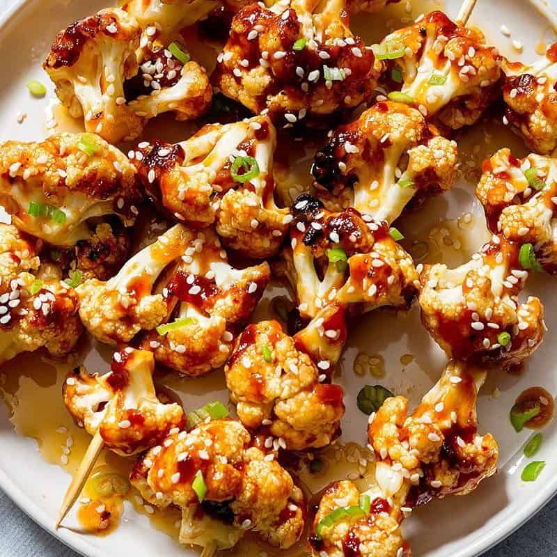 General Tsos Grilled Cauliflower recipe