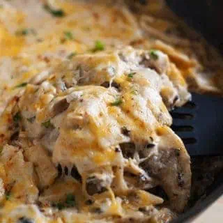 One Pan Sour Cream Chicken Enchilada Skillet6