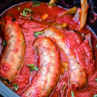 Slow Cooker Sausage and Peppers Recipe 1 320x320 1