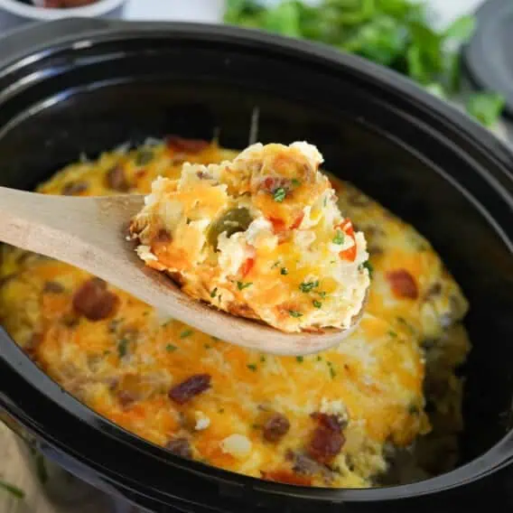 Slow cooker breakfast casserole social