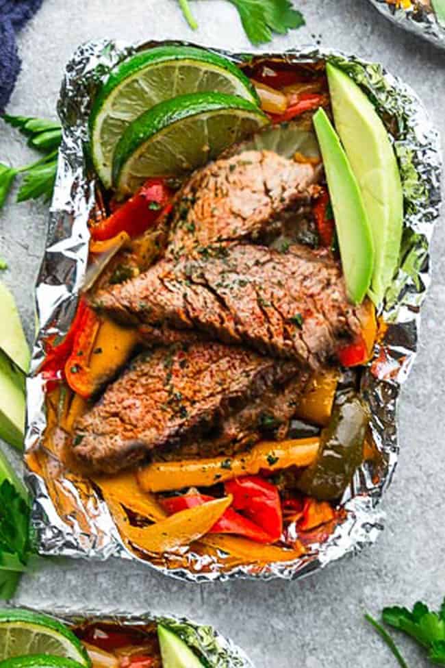 Steak Fajita Foil Packets 4 Photo Recipe Picture