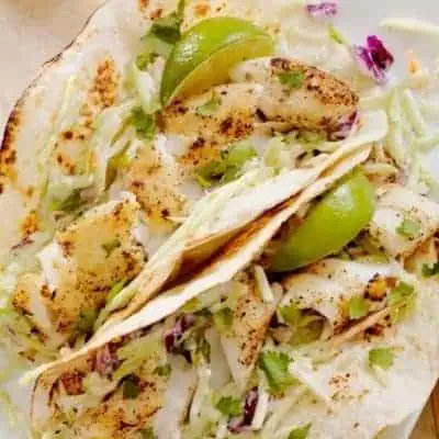 Tilapia Fish Tacos HERO 1