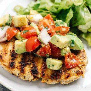 chicken avocado salsa featured image